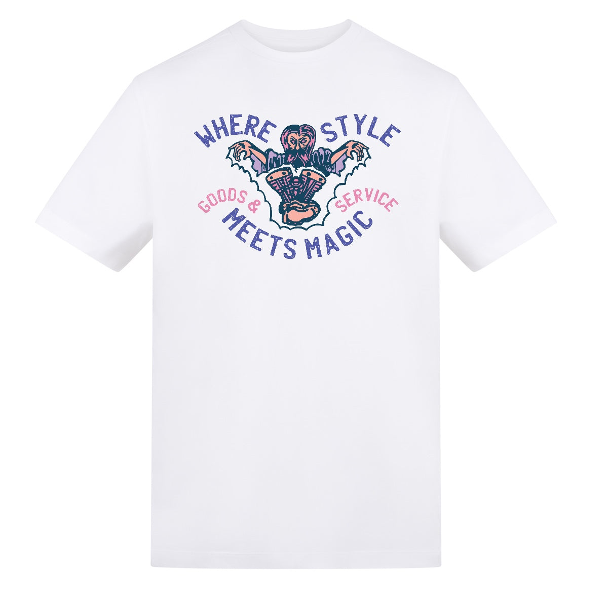 Where Style Meets Magic | White | Rizzer 150gsm Regular Fit T-Shirt