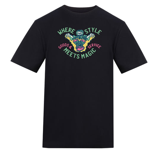 Where Style Meets Magic | Black | Rizzer 150gsm Regular Fit T-Shirt