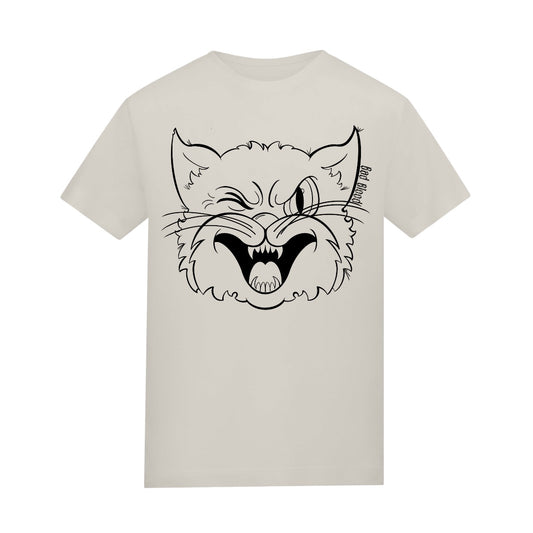 Black cat kids | Natural Stone | Rascal Kids Premium Midweight 180gsm Tee