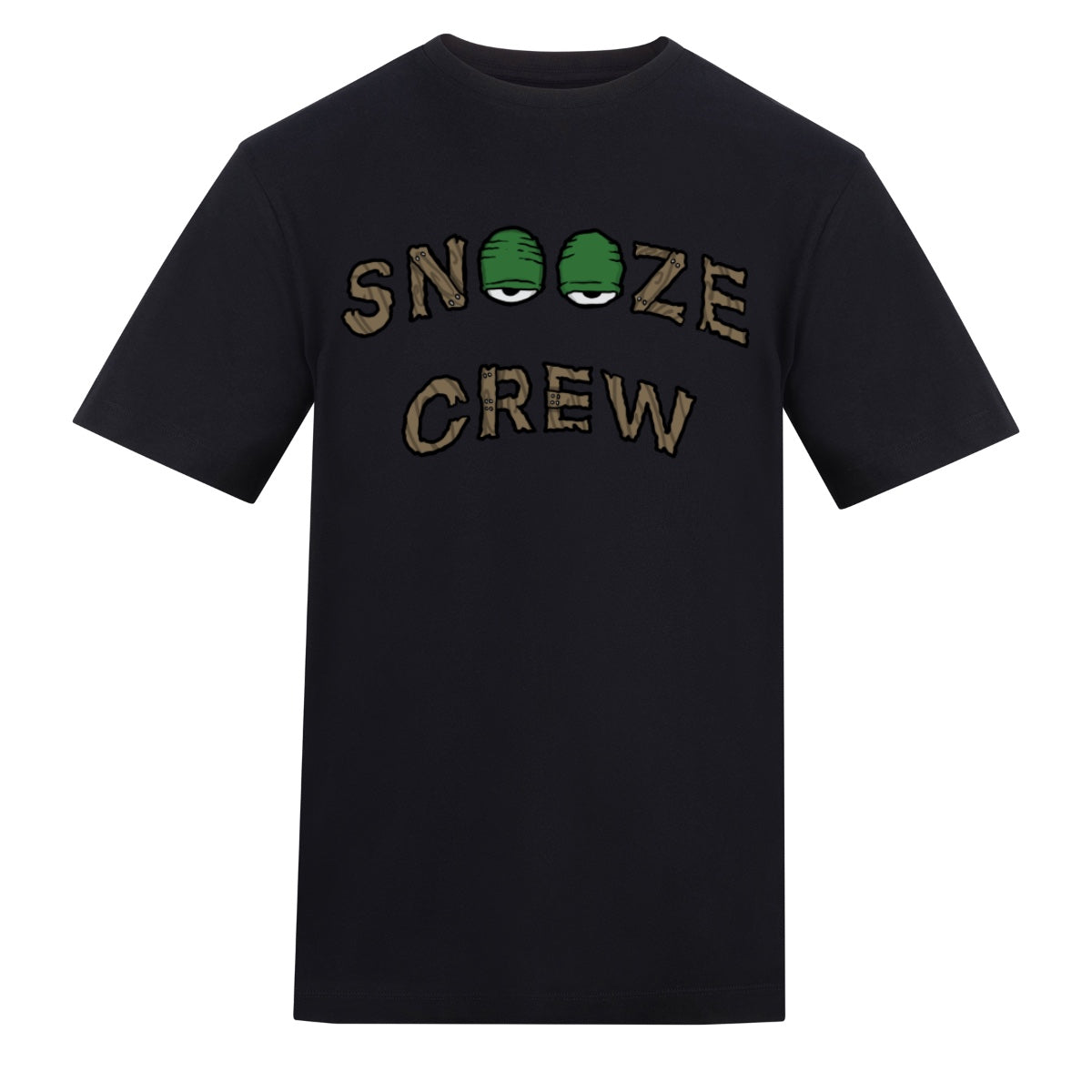 Snooze Crew Signature Croc | Black | Rizzer 150gsm Regular Fit T-Shirt