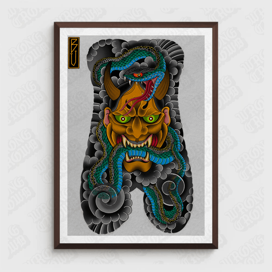 Hannya Snake | Art Print