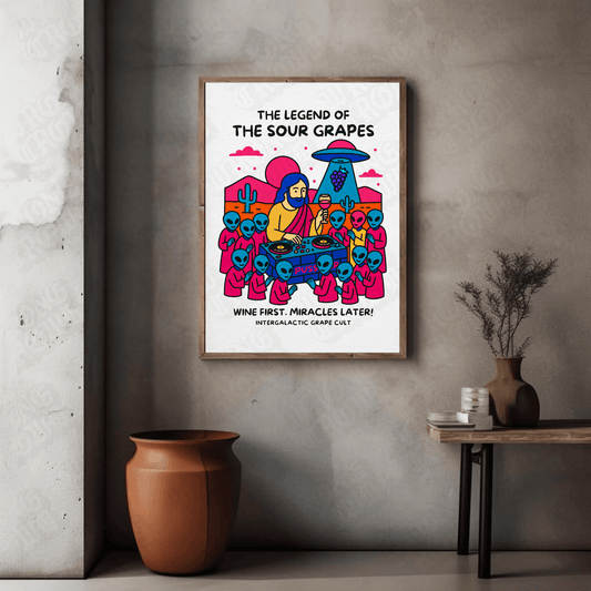The Legend of Sour Grapes | Art Print